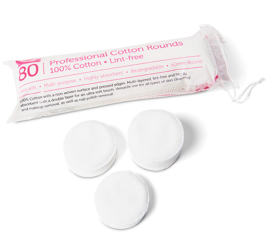 Barneys Professional Cotton Rounds - Pack of 80 – Barneys Salon Supplies