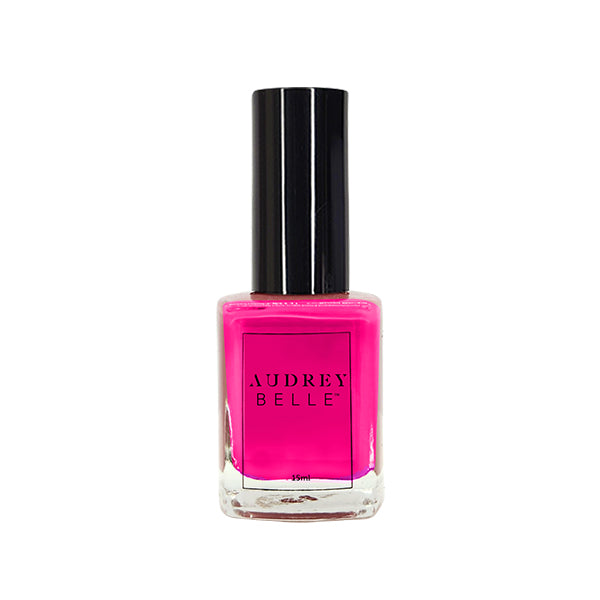 Audrey Belle™ Vegan Nail Polish Candy Pink Shimmer Crème - 15ml