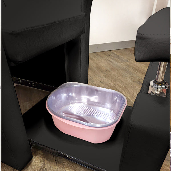 Barneys Mani & Pedi Spa Treatment Chair Black Upholstery - No Plumbing - Package Deals