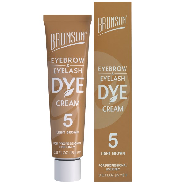 Bronsun Lash & Brow Cream Dye - Light Brown #5 - 15ml