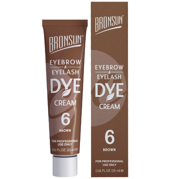 Bronsun Lash & Brow Cream Dye - Brown #6 - 15ml