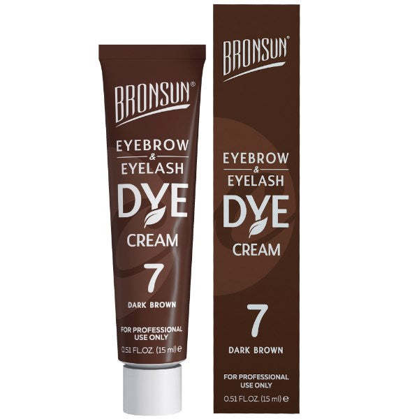 Bronsun Lash & Brow Cream Dye - Dark Brown #7 - 15ml