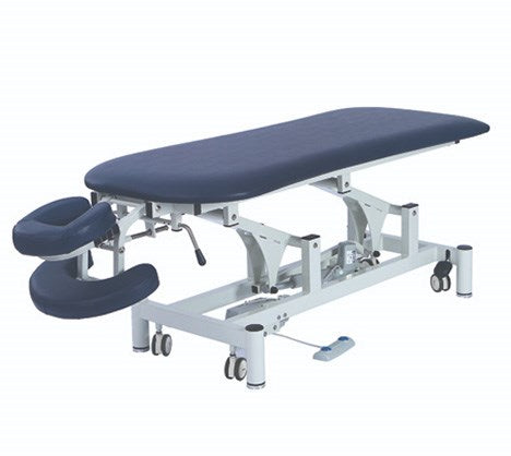 ComfyCare Contoured Adjustable Electric Massage Table Navy Blue - (Heavy Item)