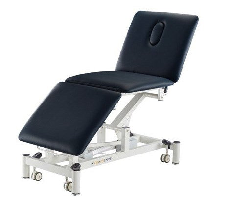 ComfyCare Adjustable Electric Treatment Table 3 section - Black (Heavy Item)