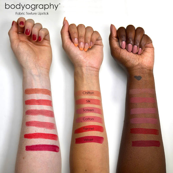 Bodyography Fabric Texture Lipstick - Chiffon - Nude Peach