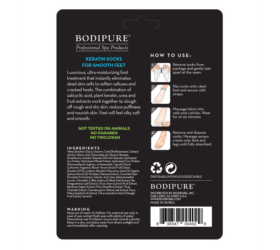 Bodipure Keratin Sock Natural Moisturising Treatment - Premium