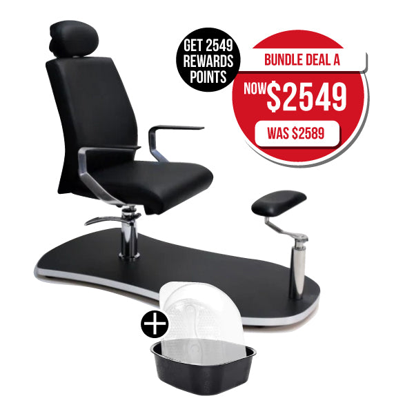 Belava Pedi-Rock No-Plumbing Pedicure Spa Chair Package Deals (Heavy Item)