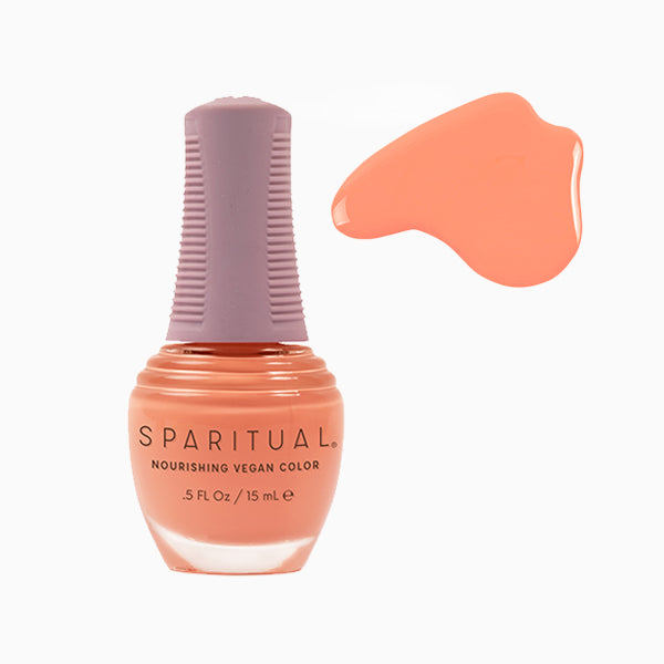Sparitual Nourishing Lacquer Polish - Spontaneous Spirit  - Coral Pink Creme - 15ML