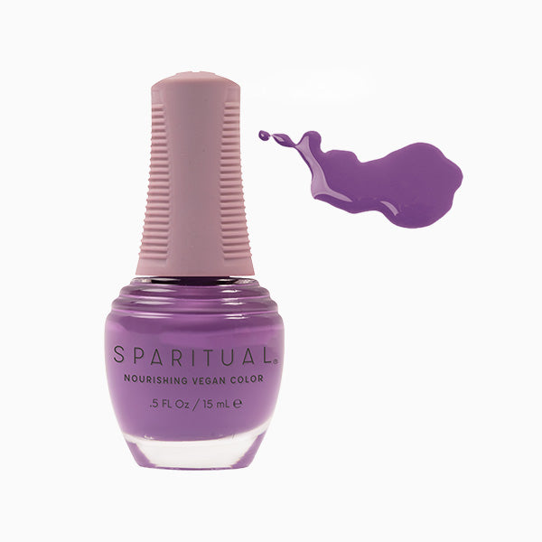 Sparitual Nourishing Lacquer Polish - Mood Boost - Iris Purple Creme - 15ML