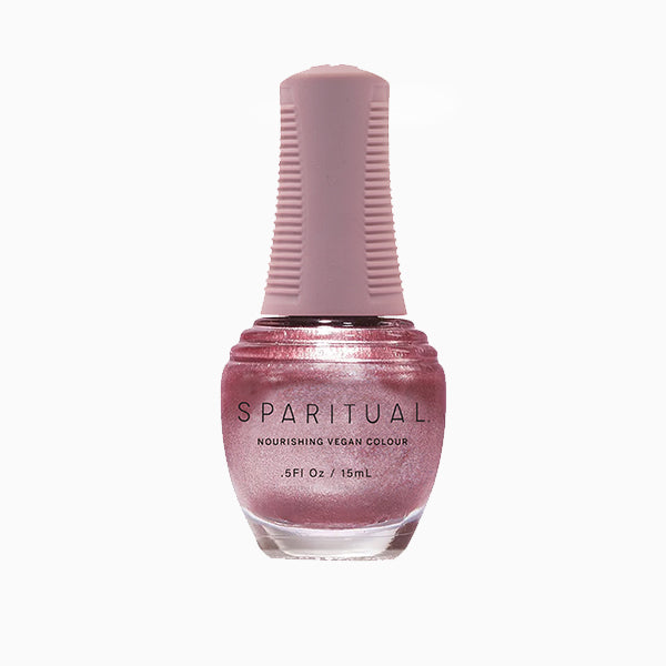 Sparitual Nourishing Lacquer Polish - Loving in Pink - Pink Foil Shimmer - 15ML
