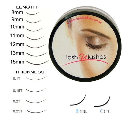 Synthetic Lash - C Curl 0.15mm Thick